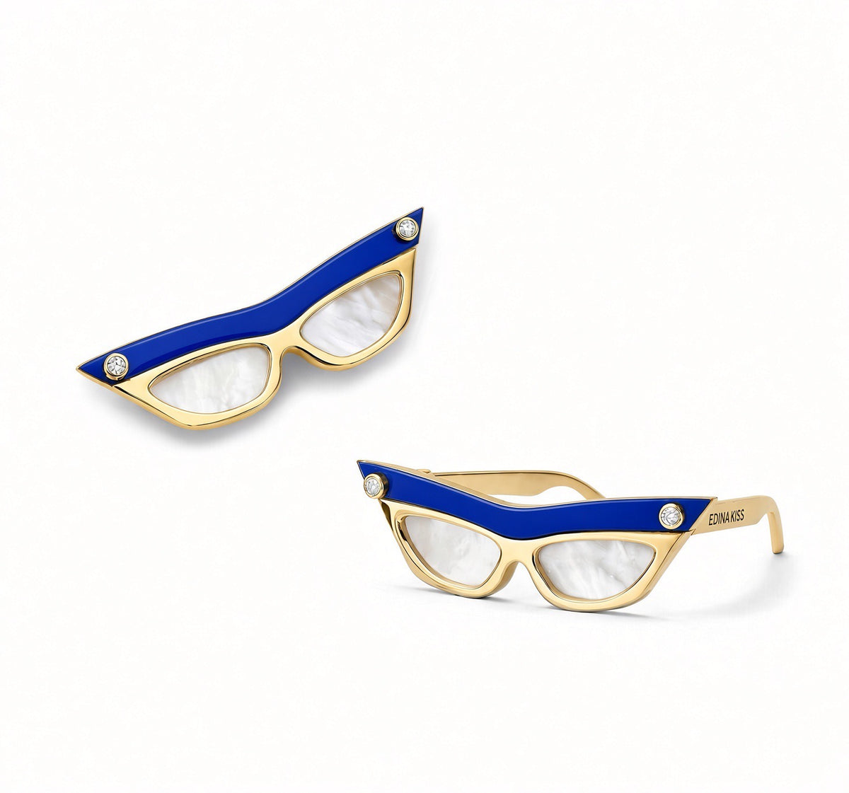 Lg Sunglasses Pendant with Lapis