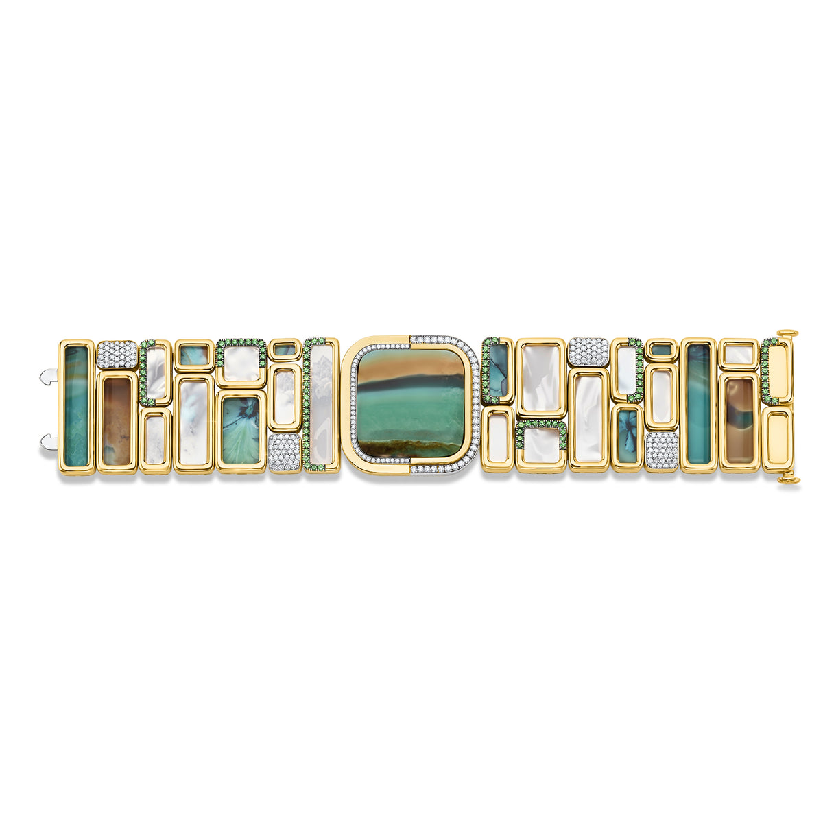 Petrified Opal Cuff Bracelet