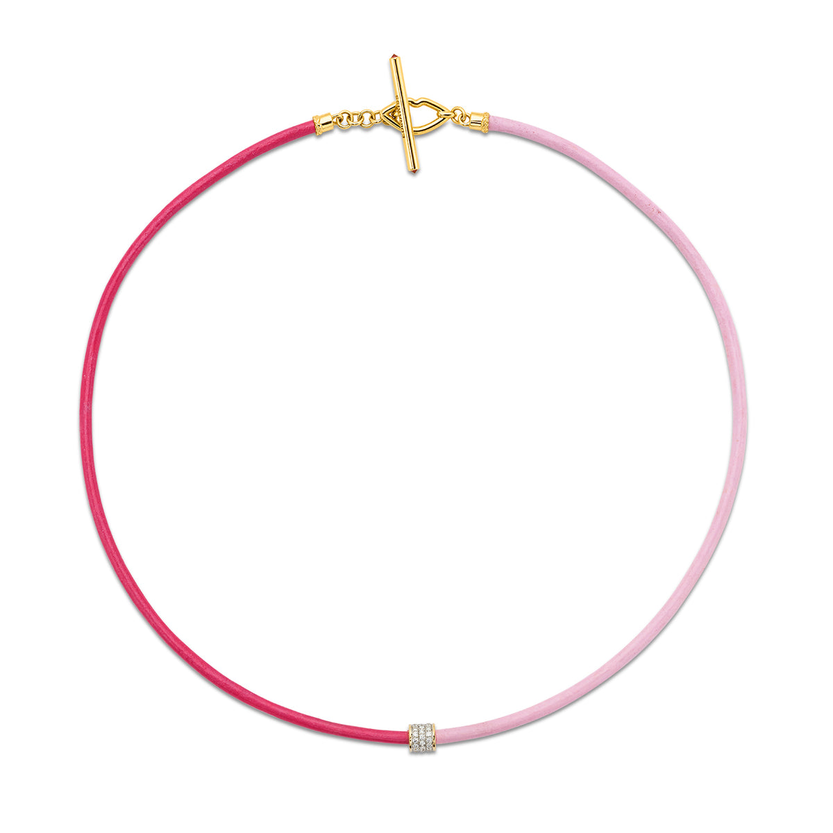 Pink Leather Cord
