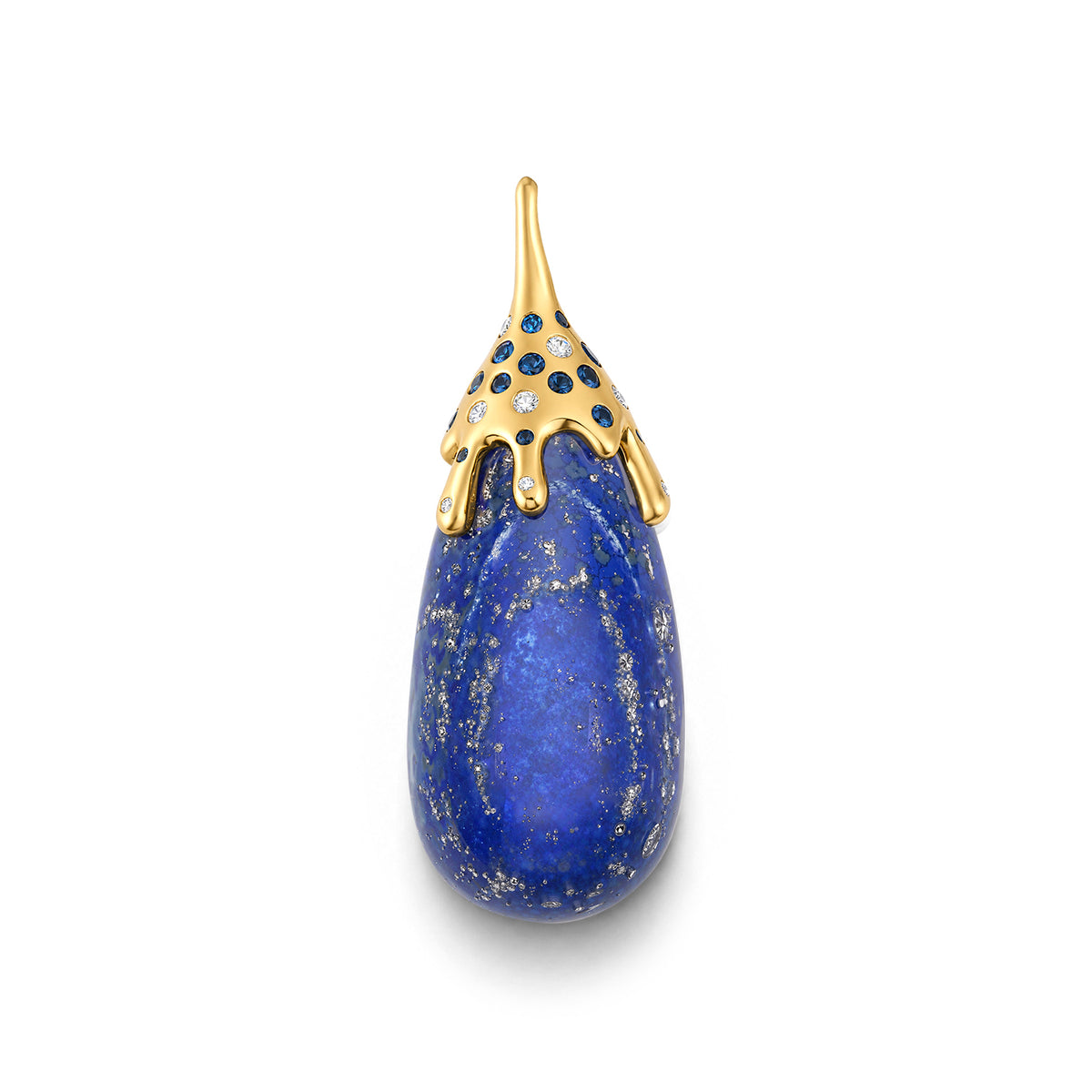 Dripping Lapis Pendant
