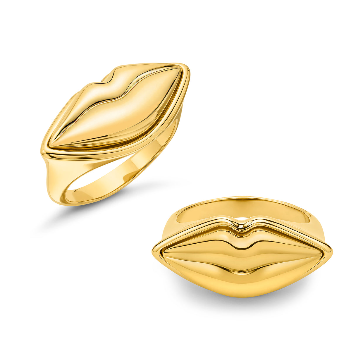 Gold Lip Ring