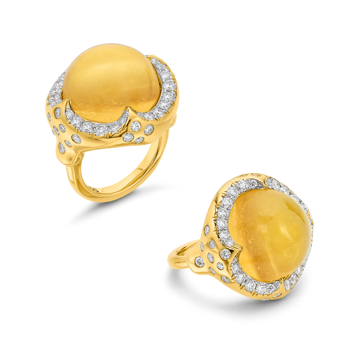 Molten Citrine Ring