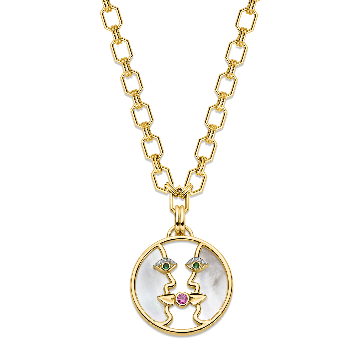 Two-Faced Kissing Pendant