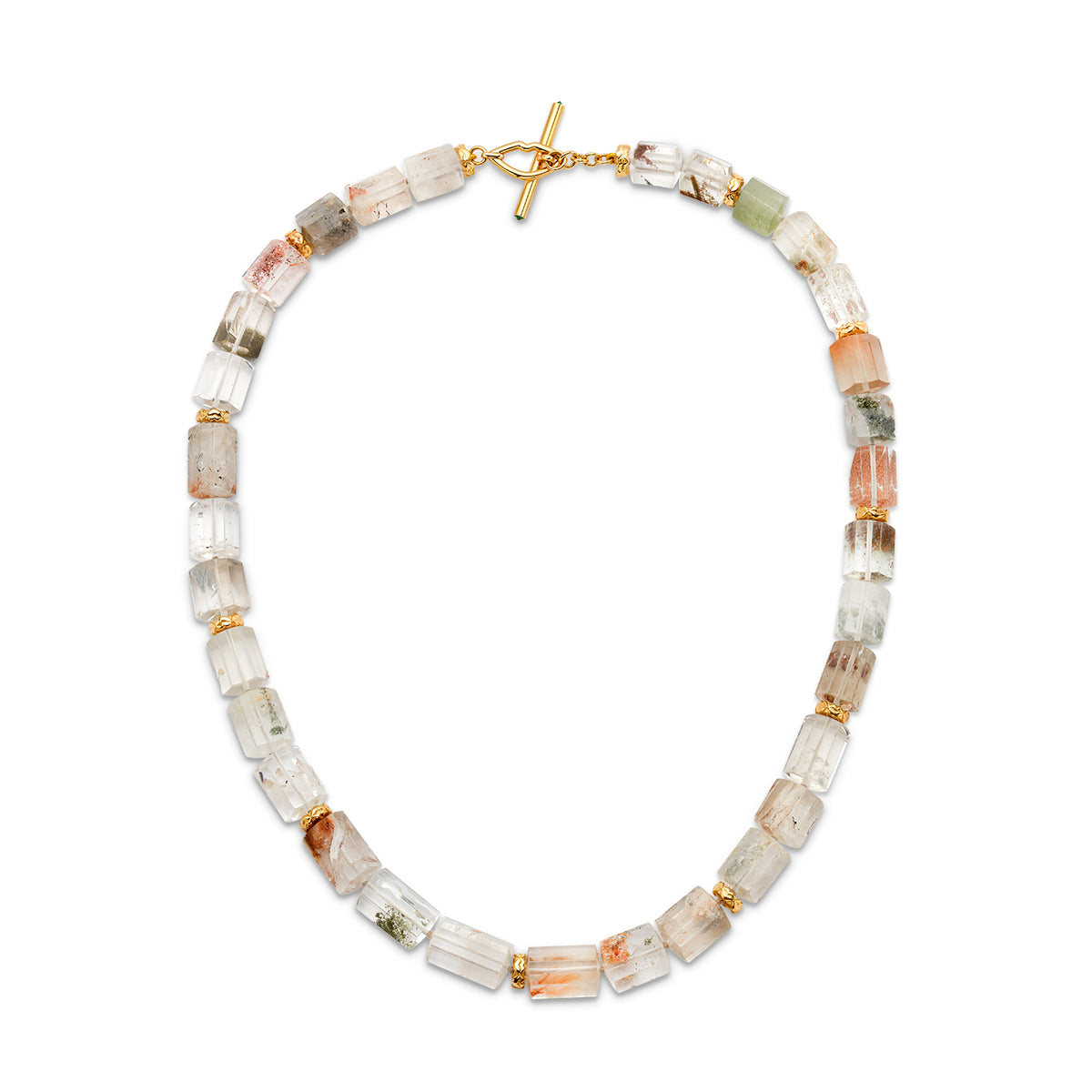 Lg Garden Quartz Beaded Necklace