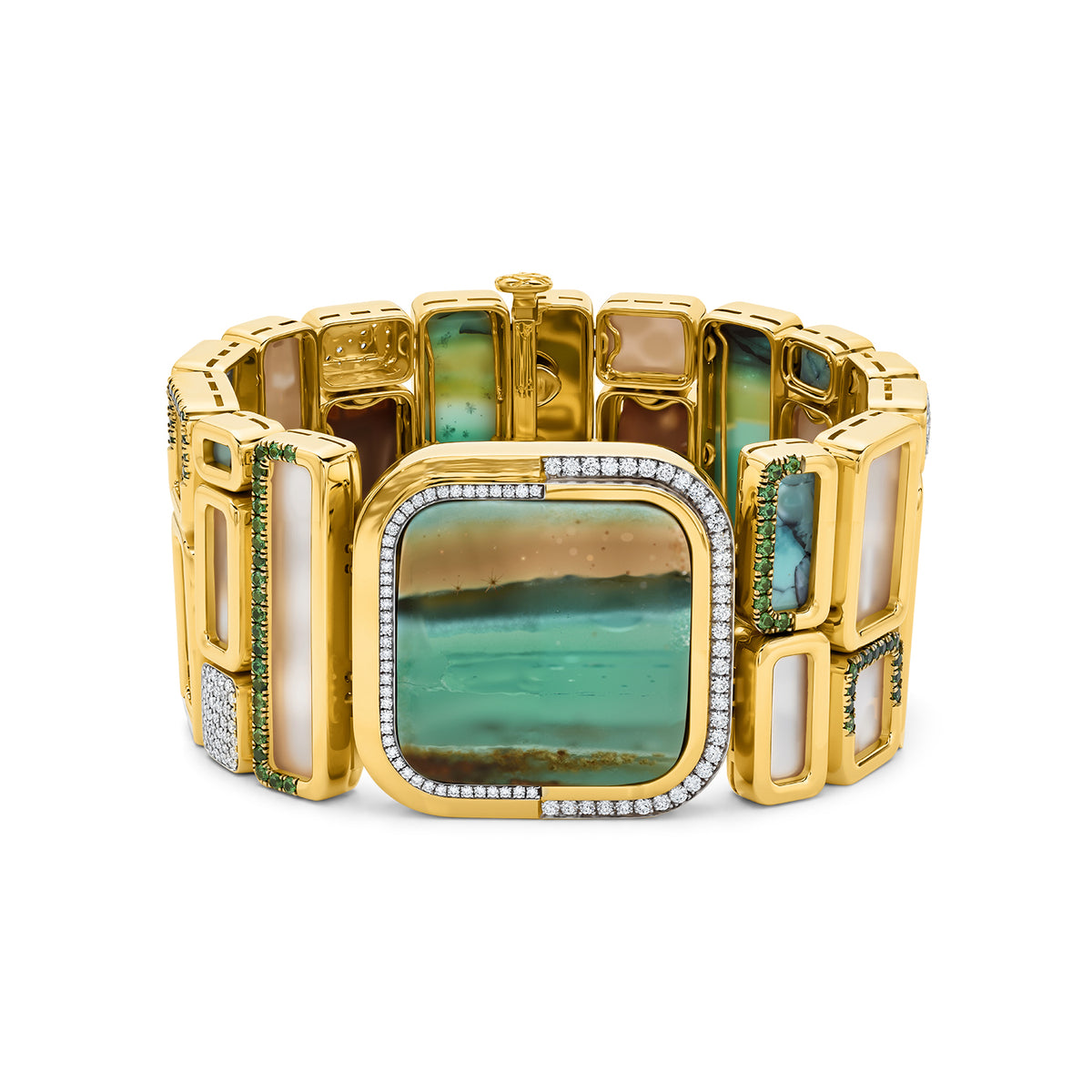 Petrified Opal Cuff Bracelet