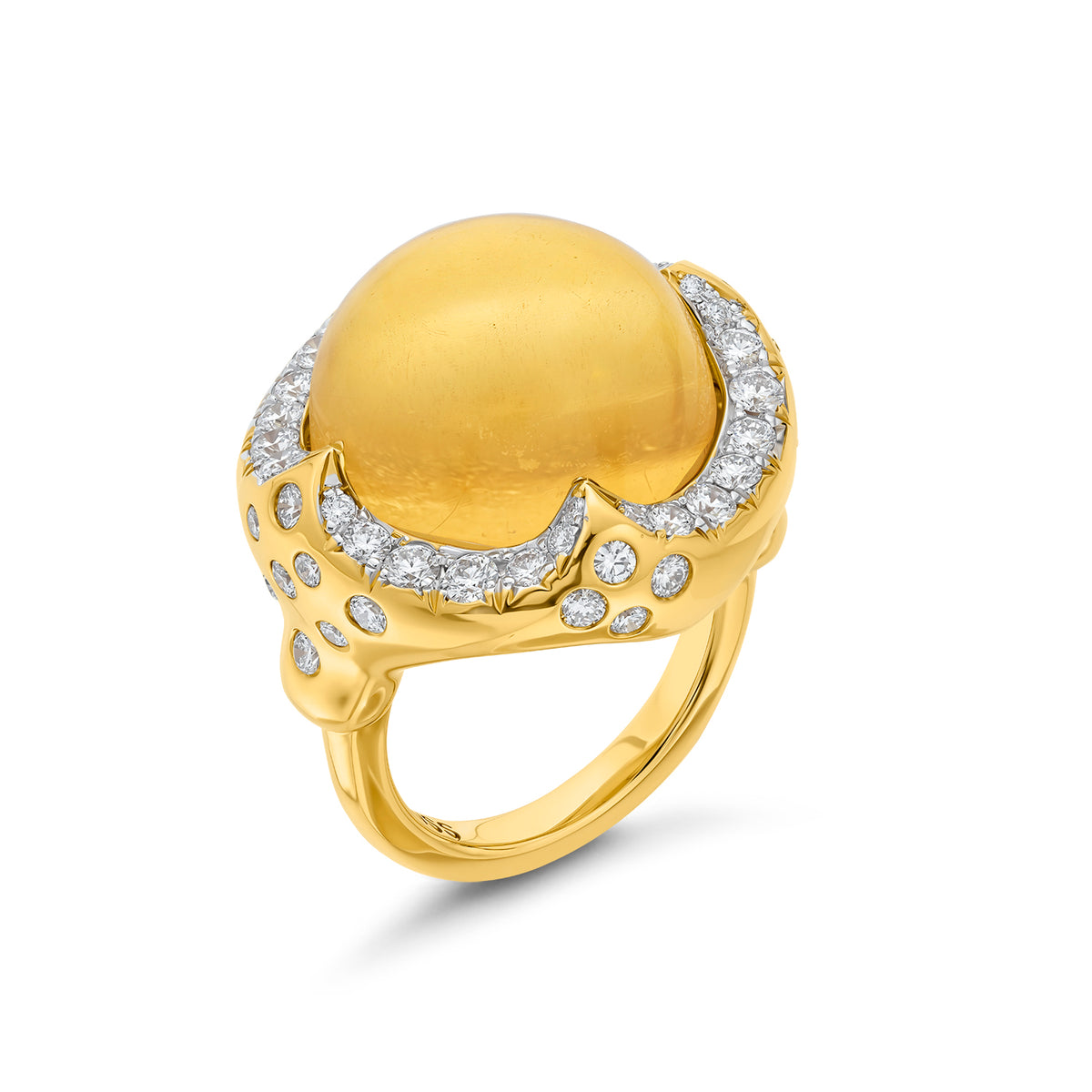 Molten Citrine Ring