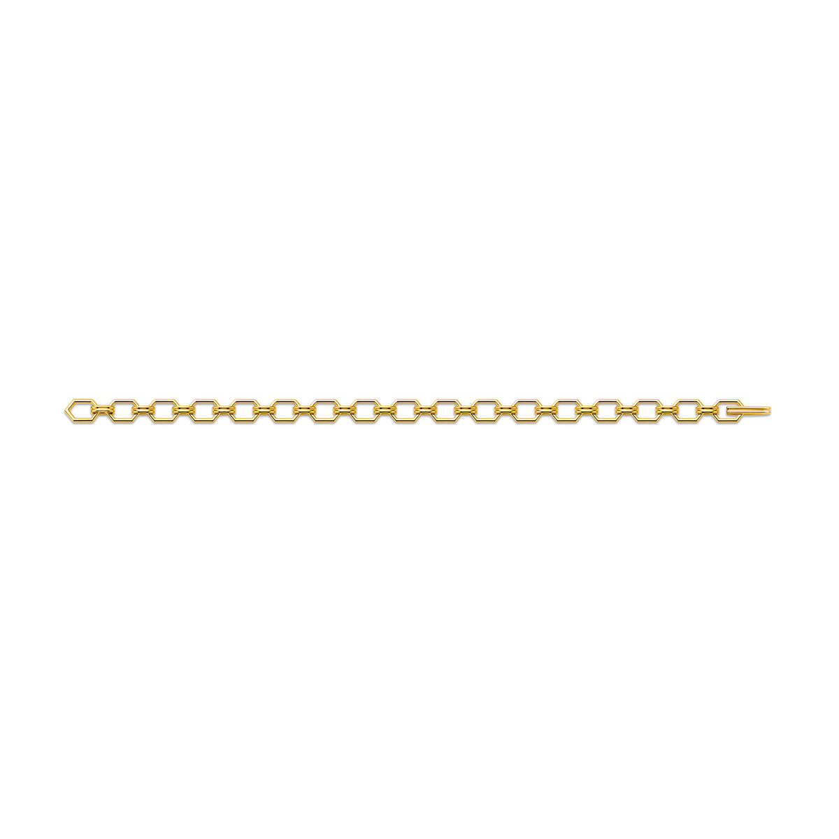 Small Hexagonal Chain Bracelet