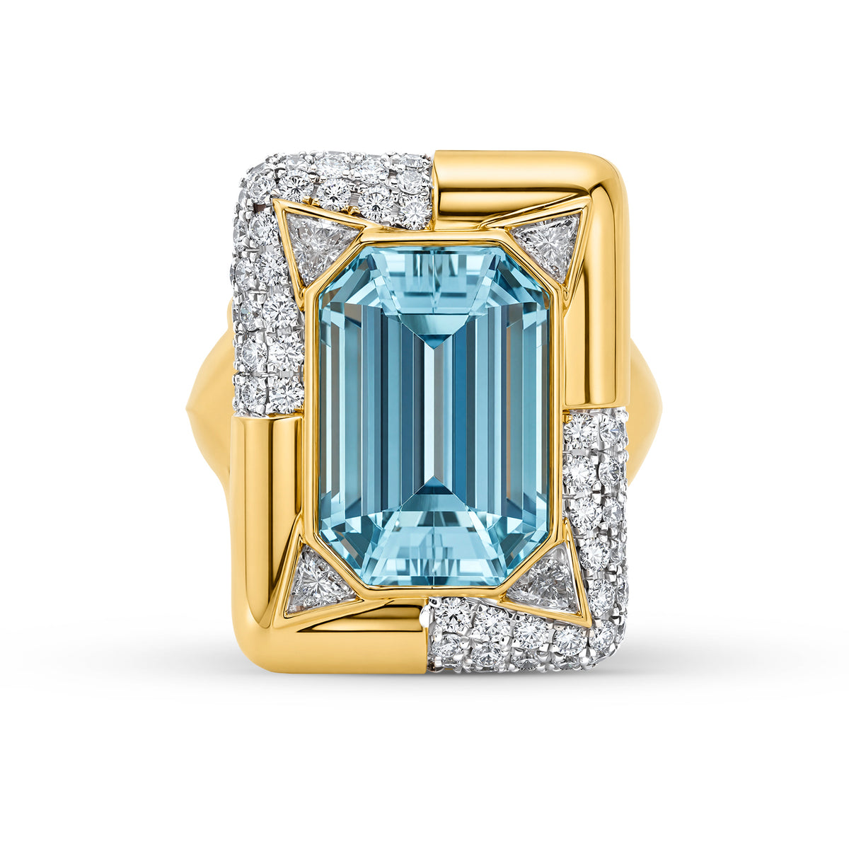 Octagon Pavé Ring