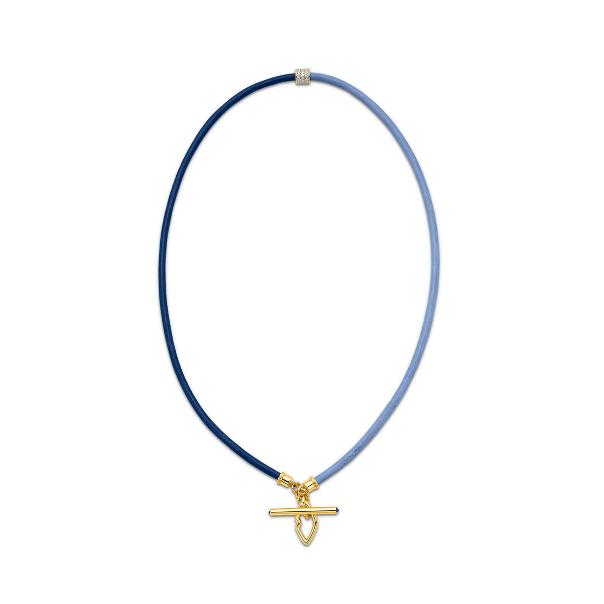 Blue Leather Cord