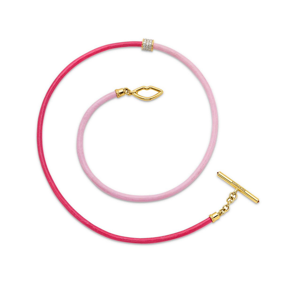 Pink Leather Cord